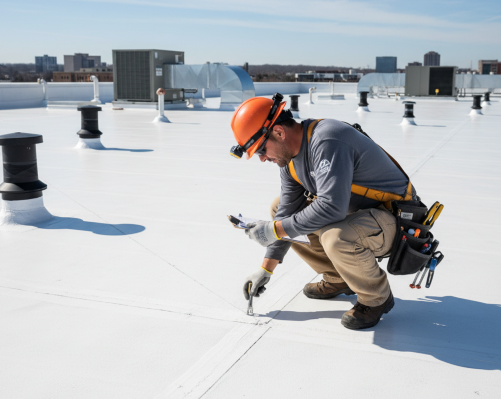 commercial roof inspection